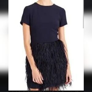Club Monaco Brionia ostrich dress
